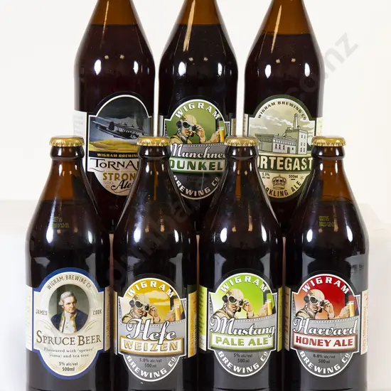 12 500ml Assorted Bottles of Wigram Brewing Co. Beer