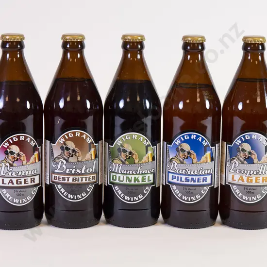 12 500ml Assorted Bottles of Wigram Brewing Co. Beer