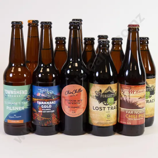 12 500ml Assorted Bottles of Beer