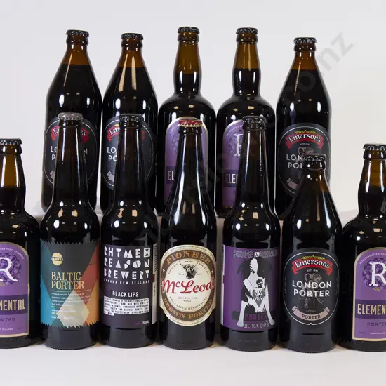 12 500ml Assorted Bottles of Porter