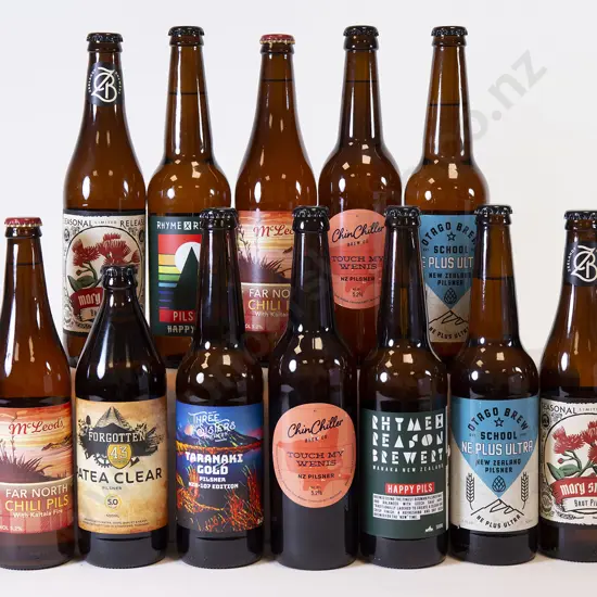 12 500ml Assorted Bottles of Pilsner