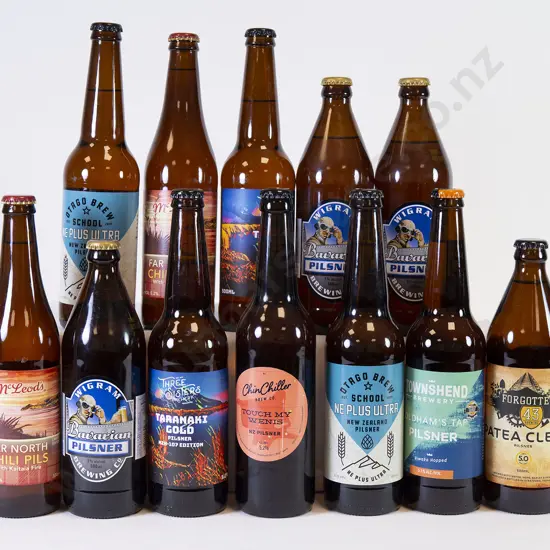 12 500ml Assorted Bottles of Pilsner