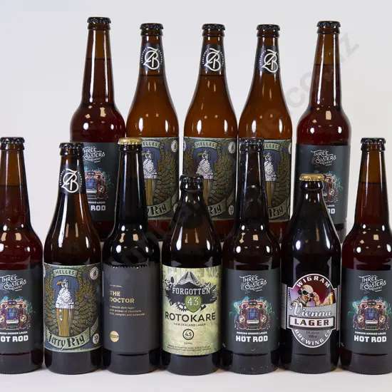 12 500ml Assorted Bottles of Lager