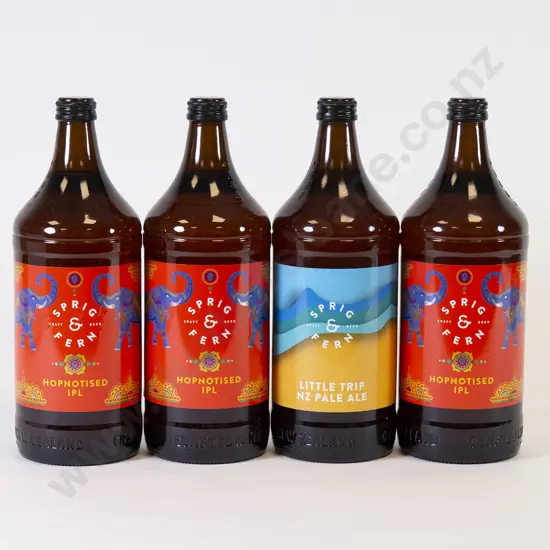 4 888ml Bottles of Sprig & Fern Assorted Beer