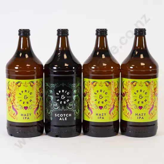 4 888ml Bottles of Sprig & Fern Assorted Beer