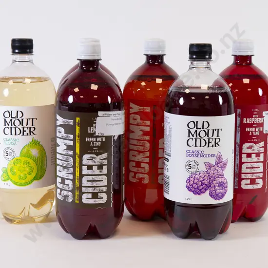6 1.25L Bottles of Assorted Cider