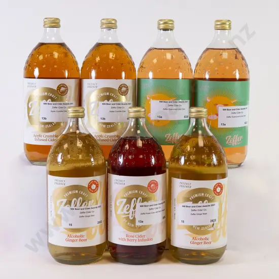 7 1000ml Bottles of Assorted Zeffer Cider