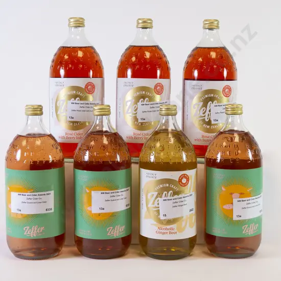 7 1000ml Bottles of Assorted Zeffer Cider