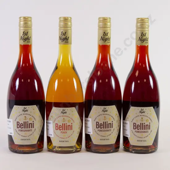 4 750ml Bottles of 1st Night Assorted Flavored Bellini Cocktail