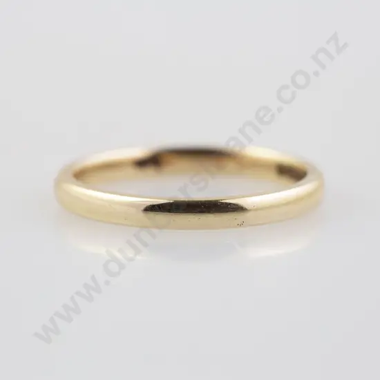 9ct Plain Wedding Band