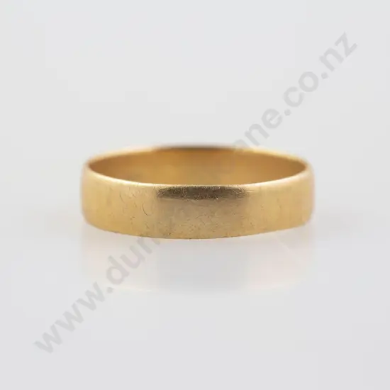 18ct Plain Wedding Band