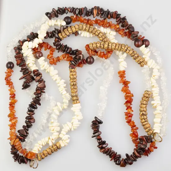 Five Strand Mixed Bead Necklace