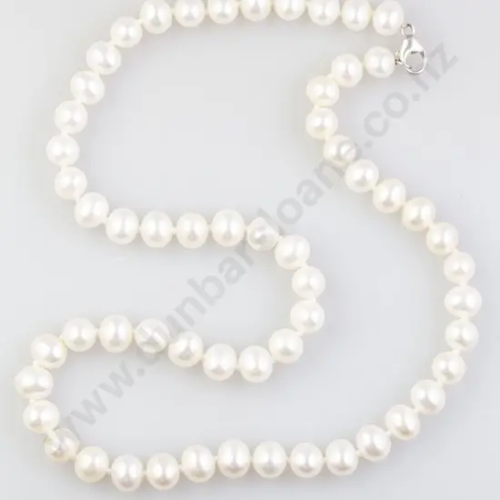 Single Strand Uniform Fresh Water Pearl Necklace