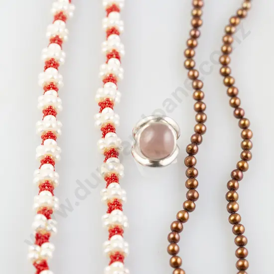 .925 Danish Pink Agate Dress Ring