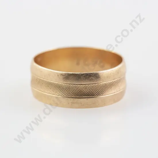 9ct Wide Wedding Band