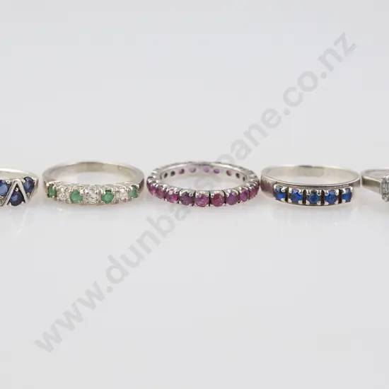 Five S/S and Gem Rings