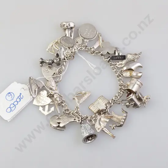 S/S Curb Link Charm Bracelet