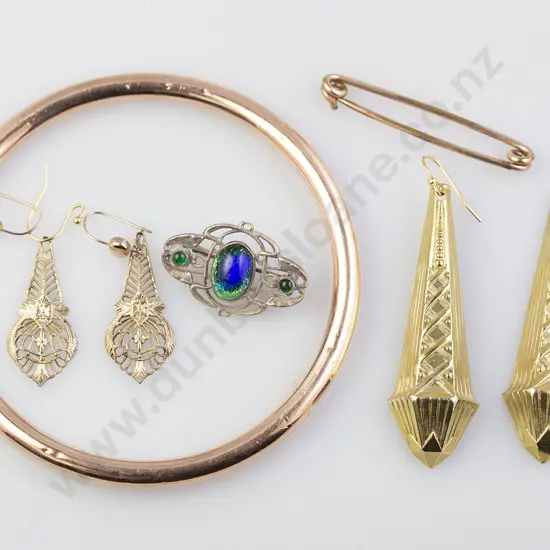 9ct Silver Lined Slave Bangle