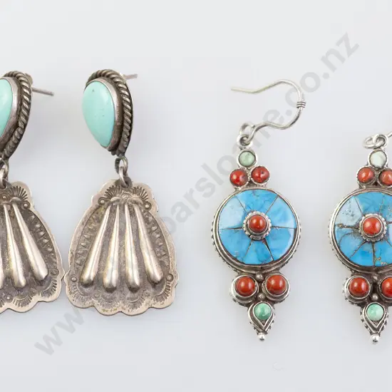 Pair North American J Mutte Earrings