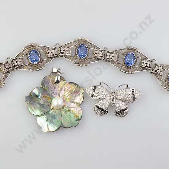 S/S Diamonte Butterfly Brooch