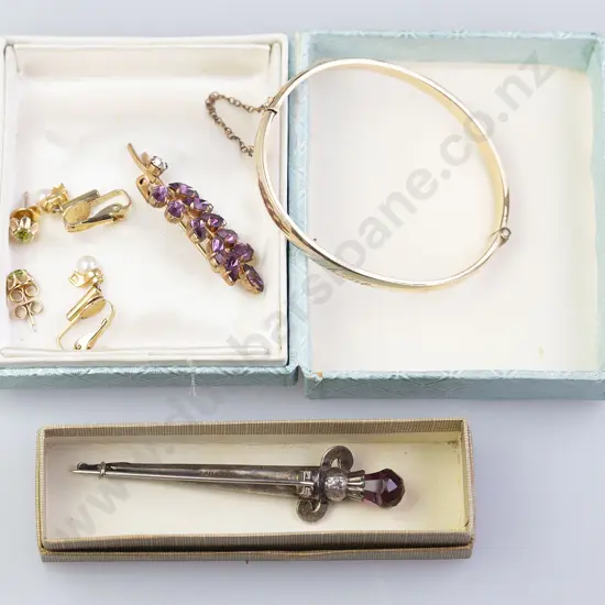 9ct Metal Core Hinged Snap Bangle