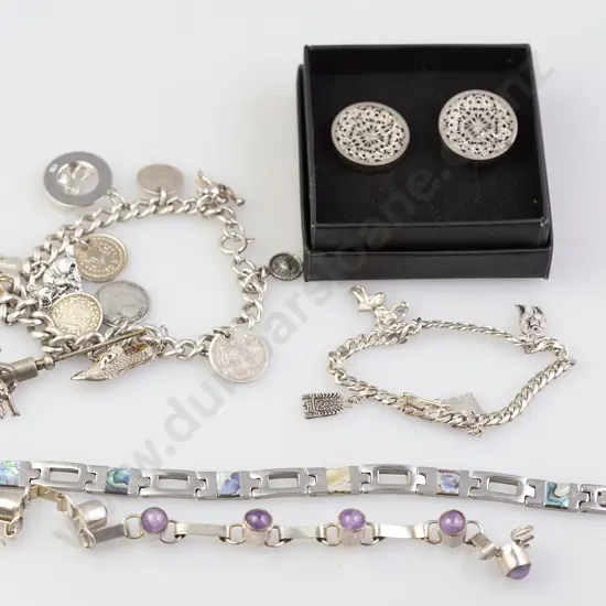 Two S/S Bracelet Charm Bracelets