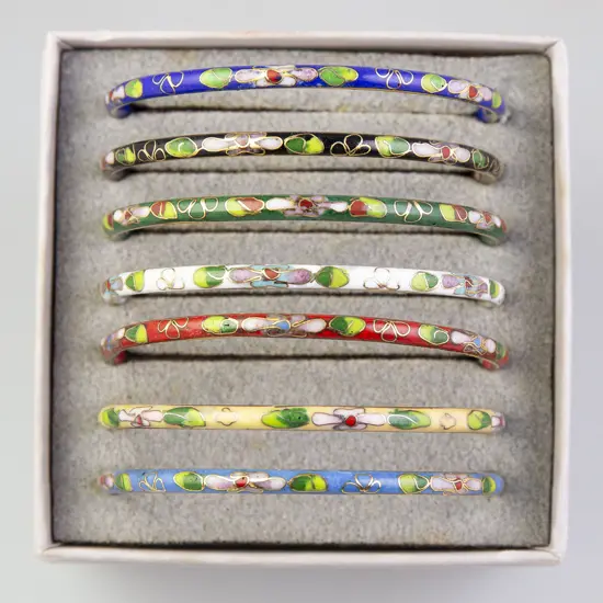 Qty Cloisonne Bangles (16)
