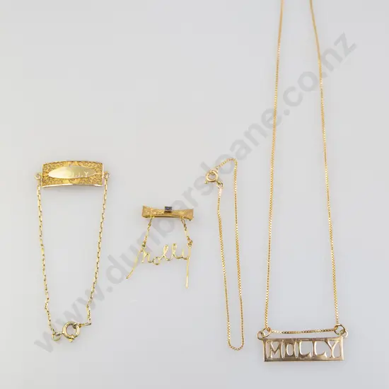 Three Gold 'Molly' Pieces