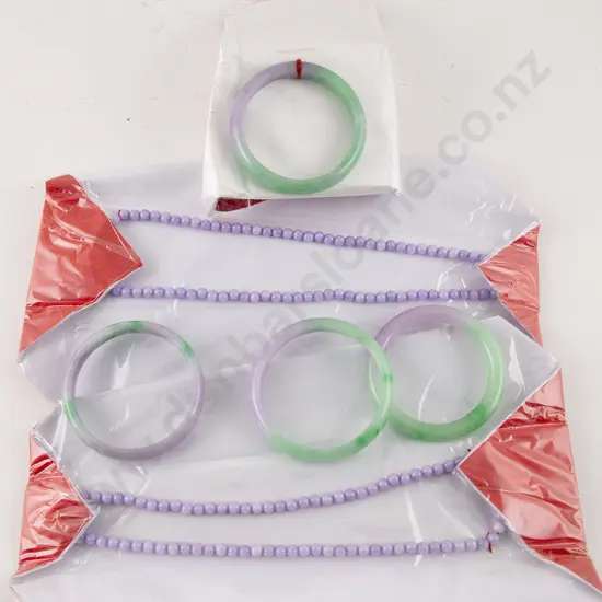 Four Jade Style Bangles