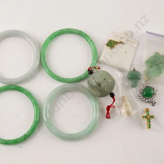Four Jade Style Bangles
