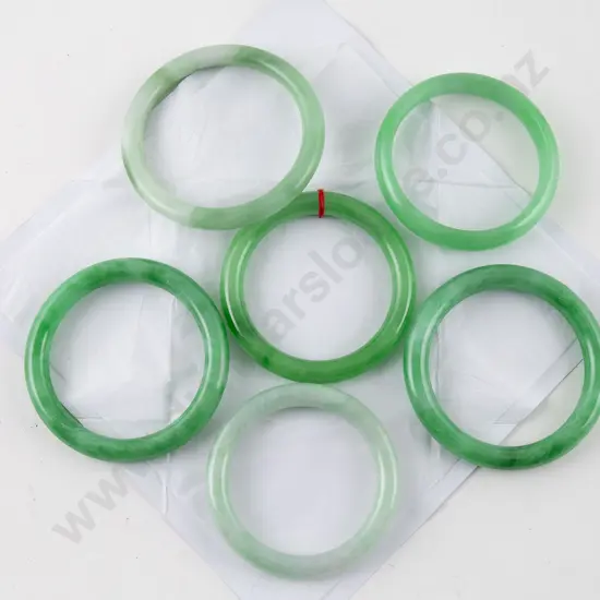 Six Jade Style Bangles