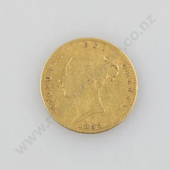 1859 Half Gold Sovereign