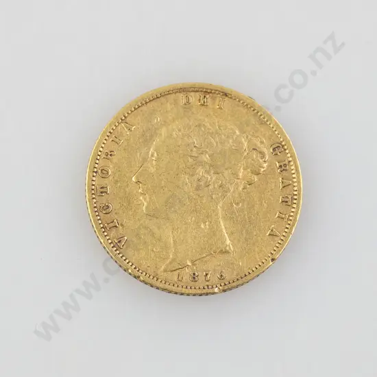 1876 Half Gold Sovereign