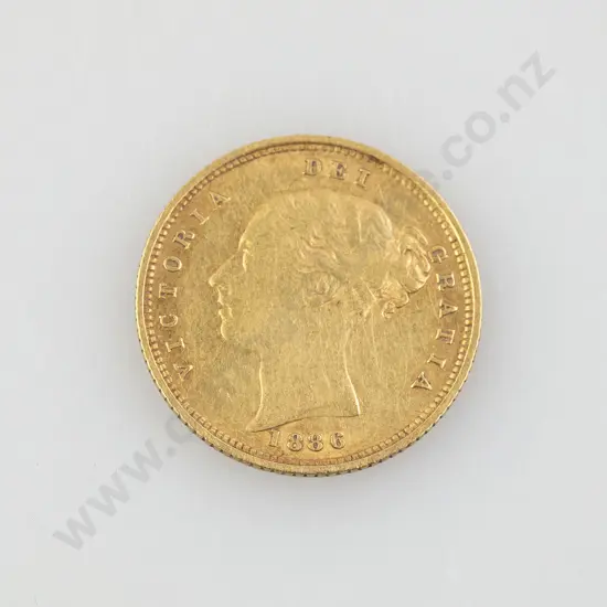 1886 Half Gold Sovereign