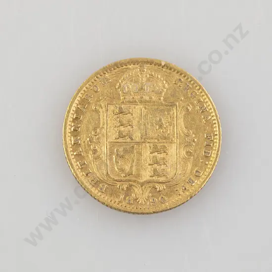 1890 Half Gold Sovereign