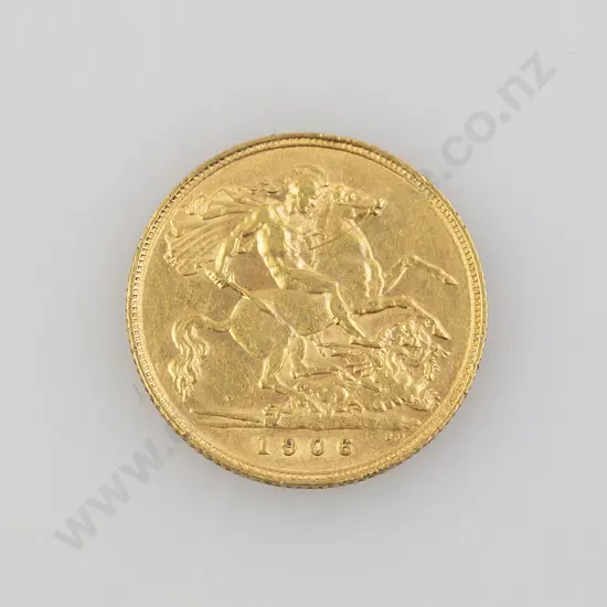1906 Half Gold Sovereign