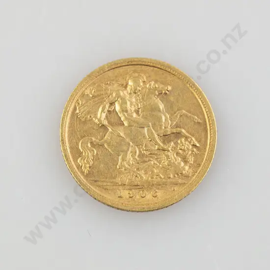 1906 Half Gold Sovereign