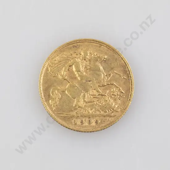 1909 Half Gold Sovereign