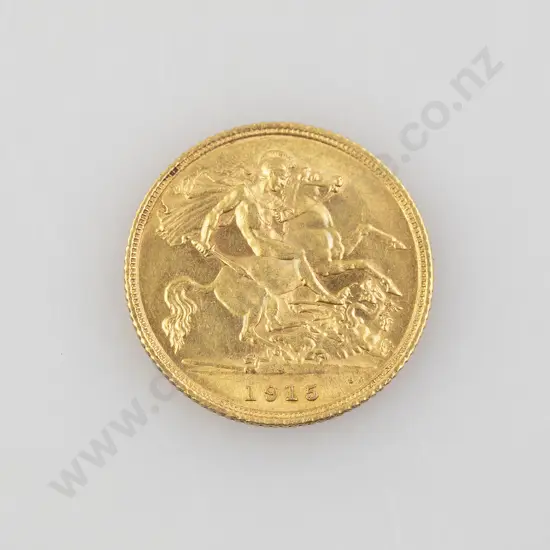 1915 Half Gold Sovereign