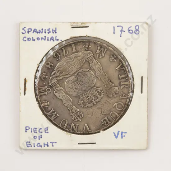 1768 Carlos III 8 Reales Mexico Silver 'Piece of Eight'