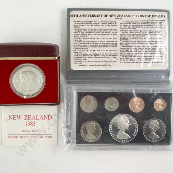 NZ 1983 Proof Coin Set