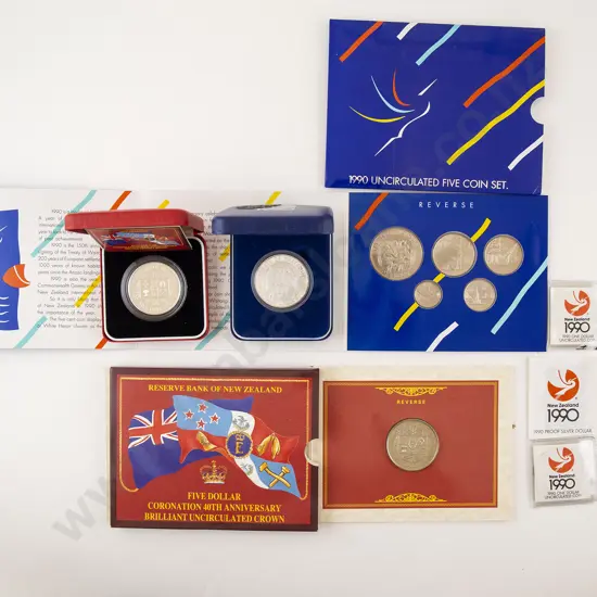 NZ 1990 and 1993 Coin Sets