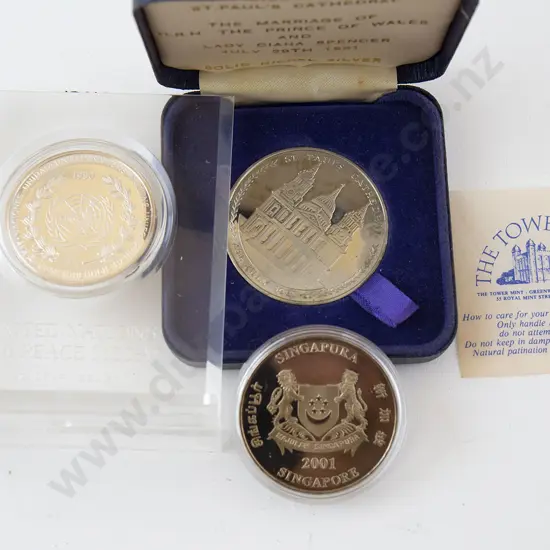 Three World Commemorative Coins