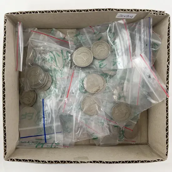 NZ Qty One Florin Coins