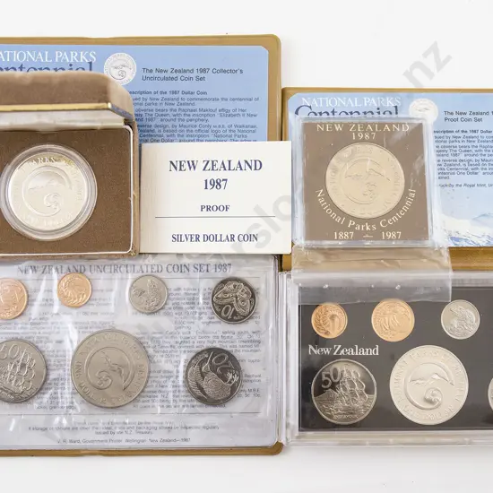 NZ 1987 National Parks Coin Set