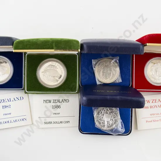 NZ Three Proof Silver $1