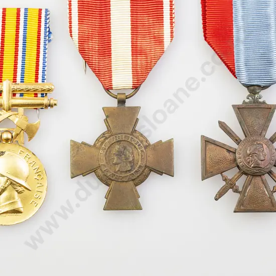 Three French Service Medals