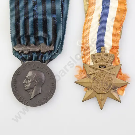 Two Service Medals Italy and Netherlands