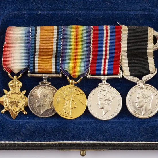 WWI/WWII Miniature NZ Five Medal Group