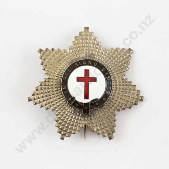 Masonic Knight's Templar 'In Hoc Signo Vinces' Badge
